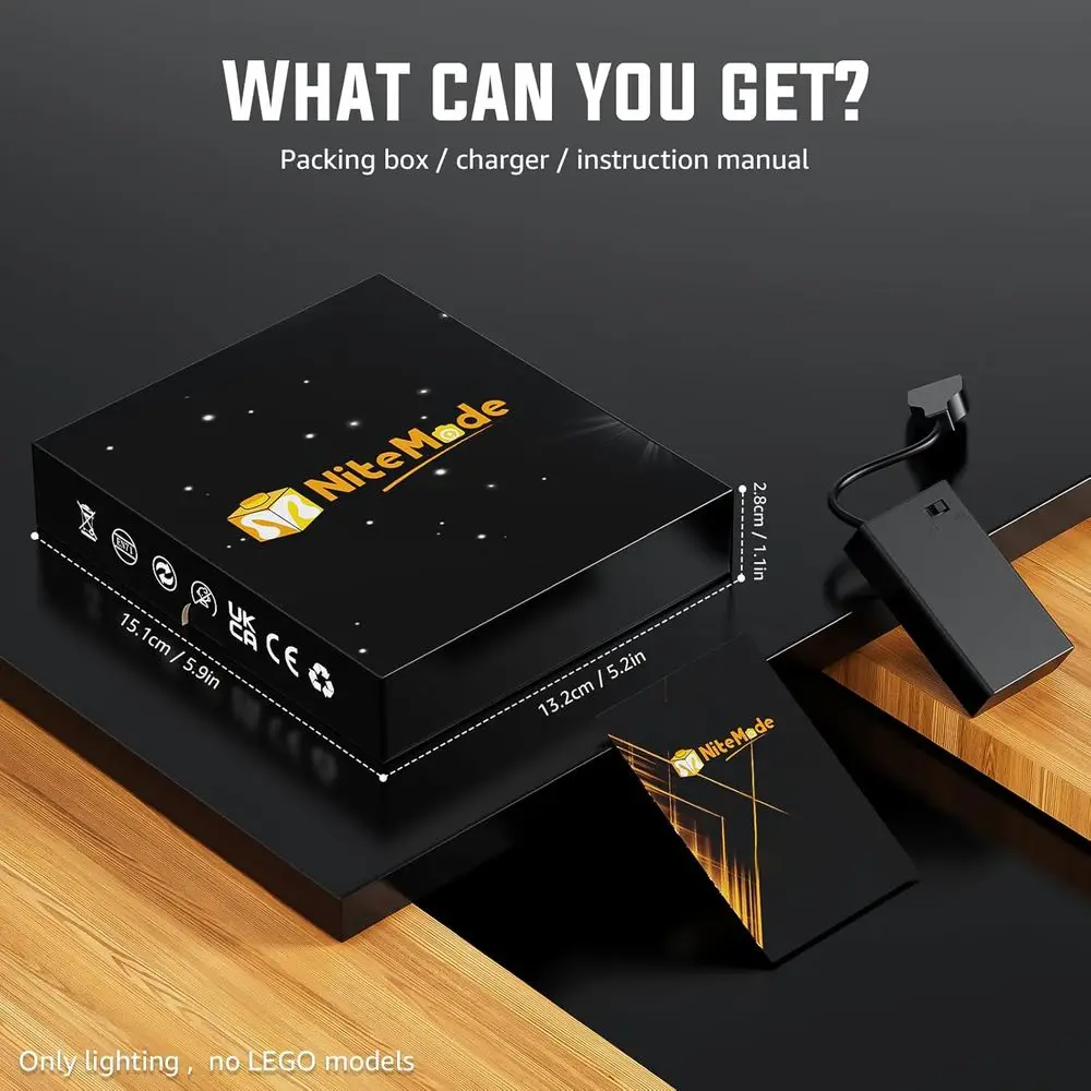 Kit luce LED regolabile con luminosità migliorata per Lego Titanic 10294 - Nessun modello incluso