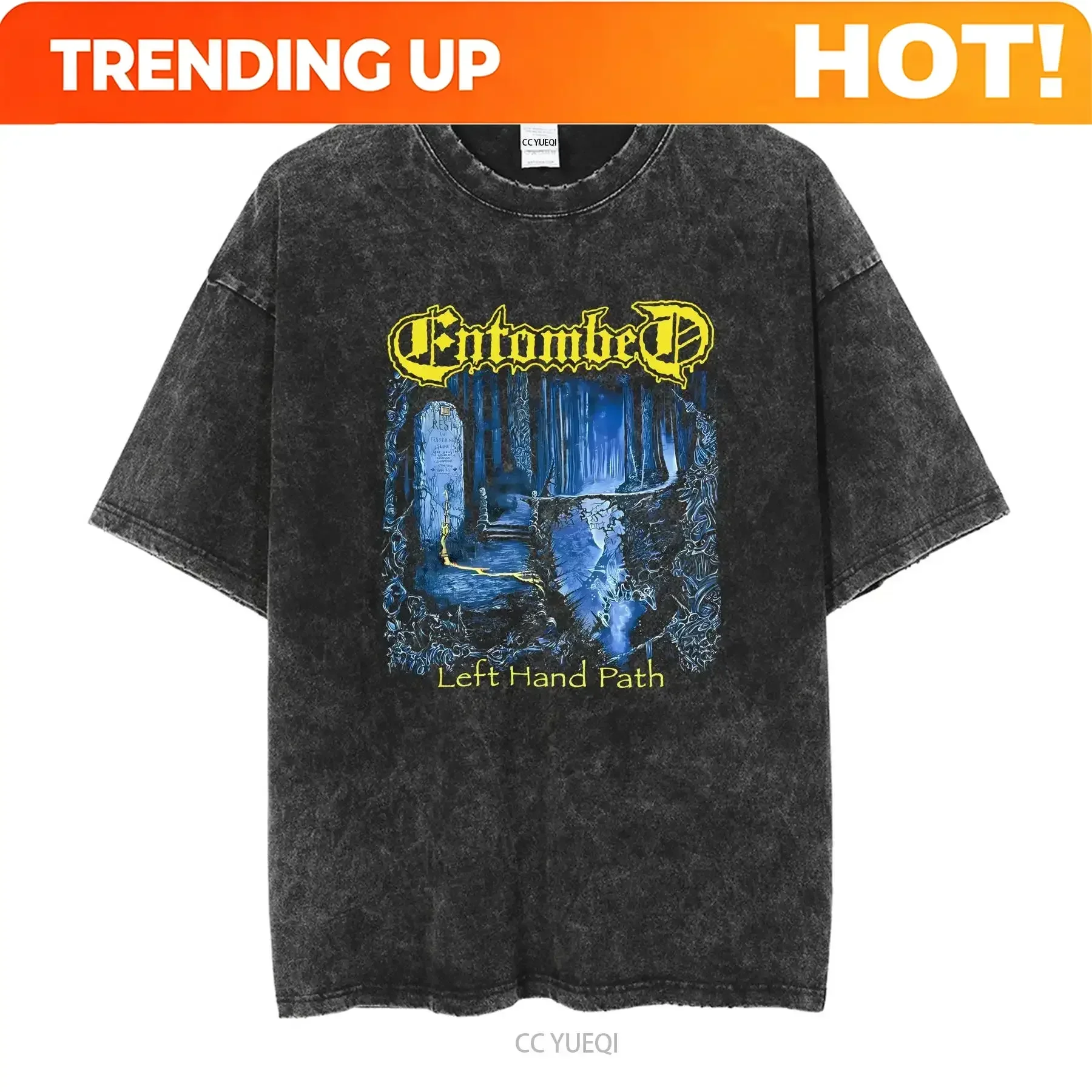 T-shirt personnalisé Entombed Left Hand Path Swedish Death Metal, taille XXL, Dismember Clandestine, manches longues ou courtes, Vinta