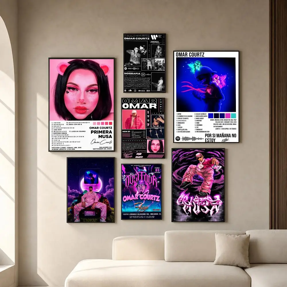 Rapper O-Omar Courtz Poster PP Self-Adhesive Removable HD Waterproof Wall art Suitable Bedrooms Living Rooms Gifts