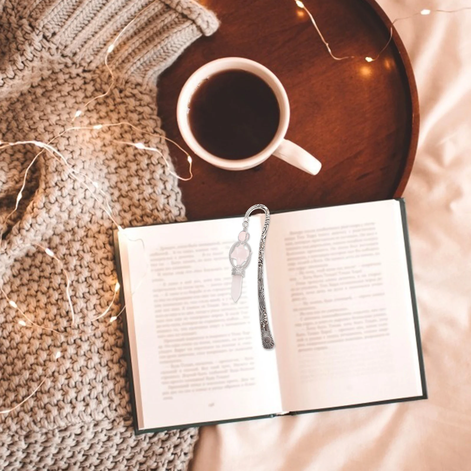 

1Pcs Creative Crystal Craft Bookmark Unique Pendant Book Reading Tag Exquisite Decorative Student Use Bookmark Reading Tag