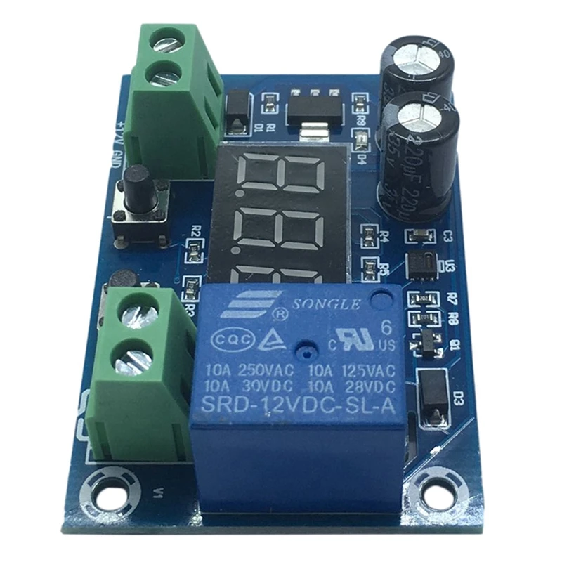 Papan kontrol saklar kelembaban XH-M451, modul kontrol kelembapan DC12V tampilan Digital