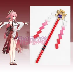 55CM Yae Miko Cosplay Props Anime Genshin Impact Magic Band Birthday Gifts Sexy Women Dress Halloween Accessories Wig Weapons