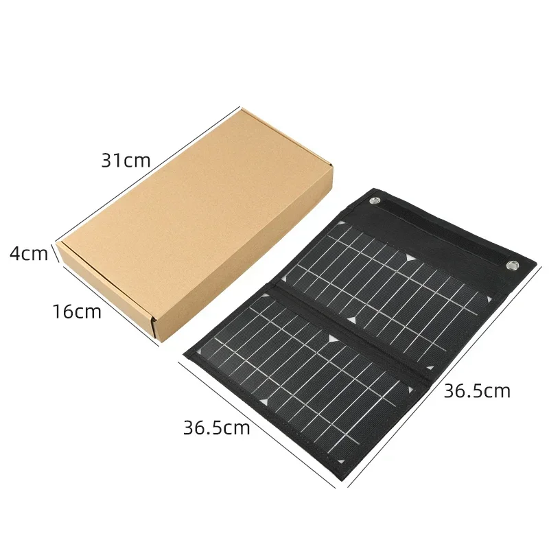 Outdoor Solar Panel 15W-22W-32W High-power High-quality Waterproof Foldable Battery Mobile Phone Portable Travel Charger