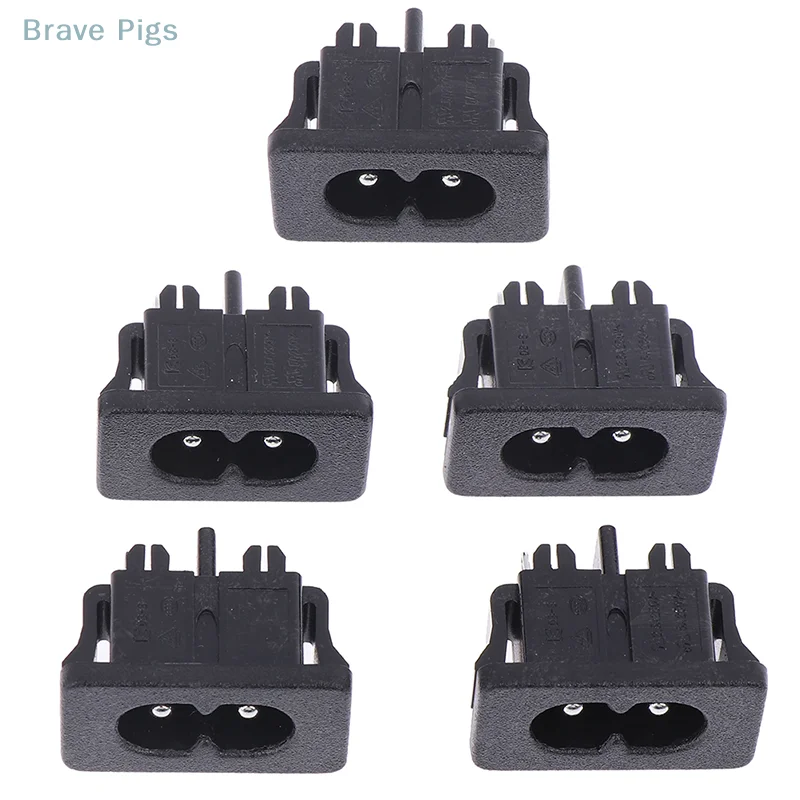 5Pcs AC250V 5A 2Pin AC Power Socket Mount Female Socket