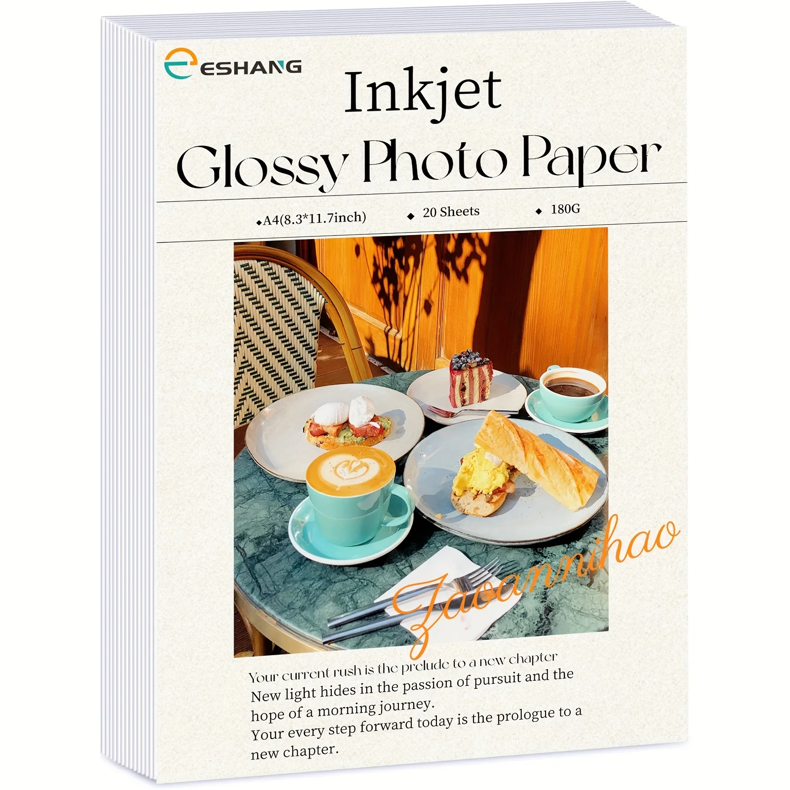 A4 Size Glossy Photo Paper Paper for Inkjet Printer 20 Sheets 180G/200G Photo Paper