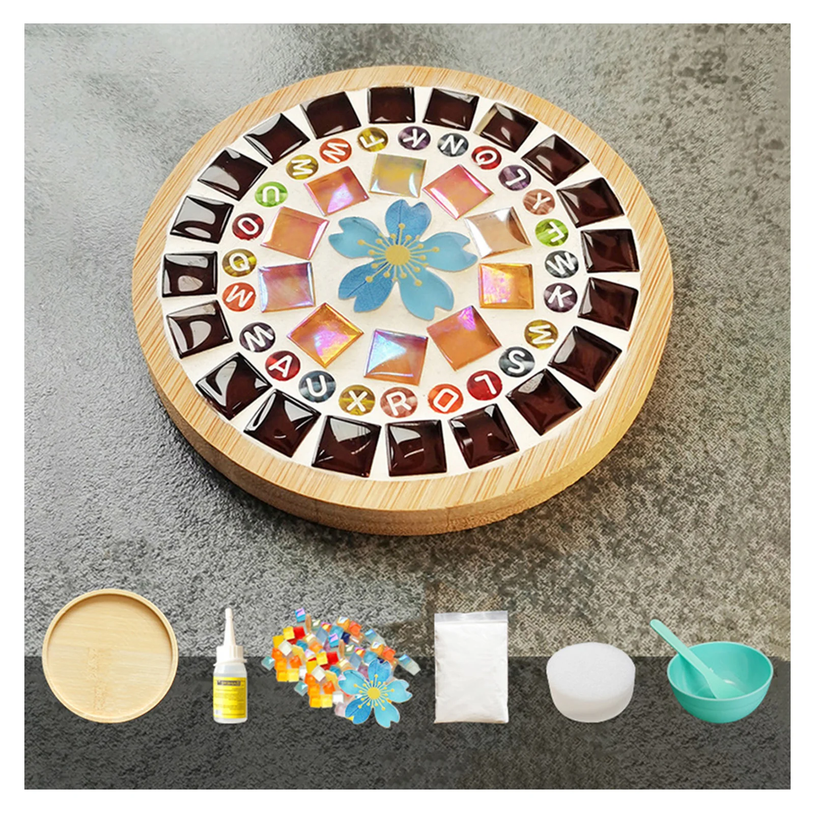 Hand-made DIY Mosaics Coaster Material Kit Multipurpose Reusable Pot Mat Desktop Protector