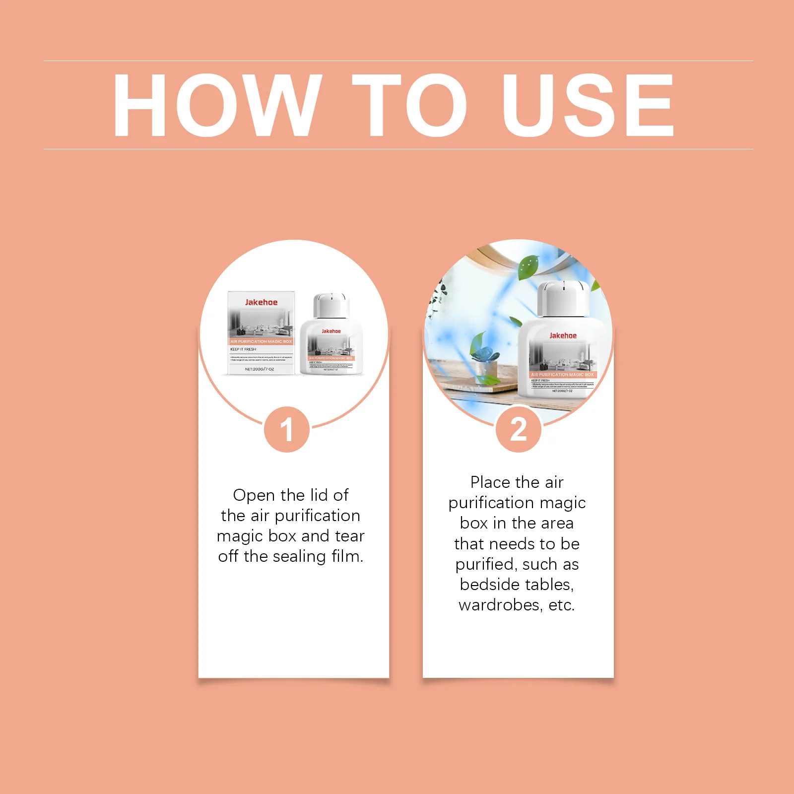 صندوق تنقية الهواء 200 جرام، معطر هواء منعش يدوم طويلاً، إزالة الروائح الكريهة، تأثيث منزلي، معطر هواء مريح وسهل الاستخدام #6