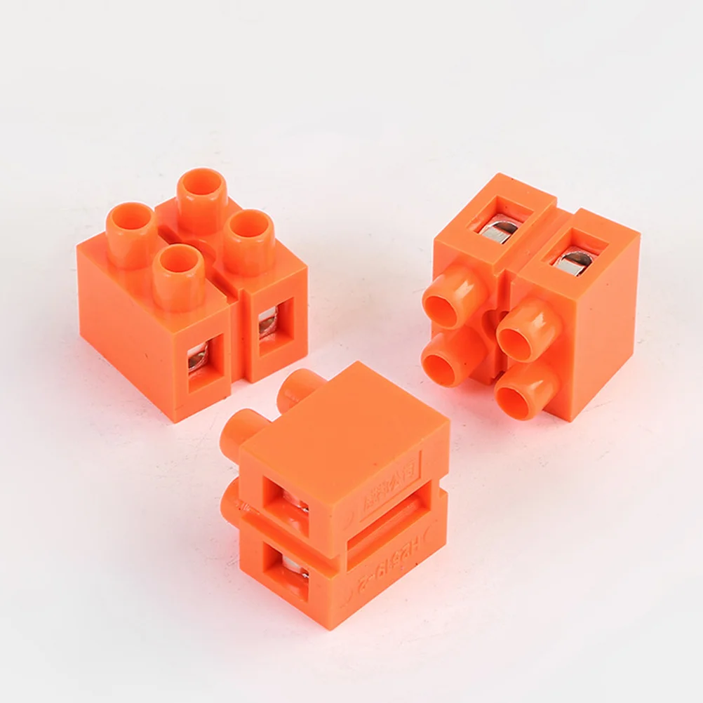 

10Pcs 36a 2-Position Fixed Terminal Block Dual Row Insulated Terminals Secure Wires Reliable Prevent Circuit Disorder