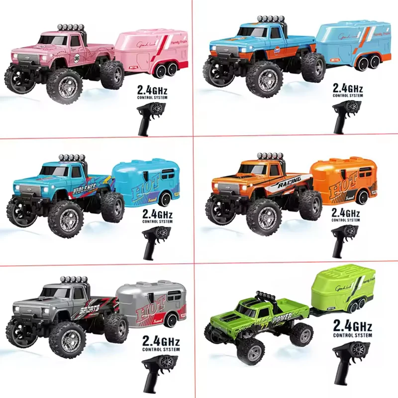 New Rc 1/64 High Speed Mini Off-Road Climbing Car Alloy Cool Carrying A Hanging Box Damping Absorption Children'S Toy Gift