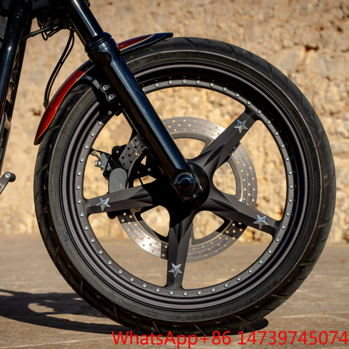 USOHAWLK Black Aluminum Alloy Motorcycle Wheels Front & Rear Fit For 09-later Touring Models Retrofit/UpgradeZhang Xue Same‑Styl