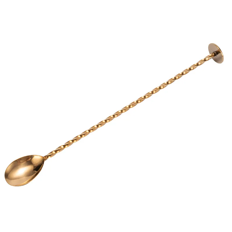 

Stainless steel long-handled bar counter bartending drink stirring spoon, bartending stick coffee milk tea stirring spoon