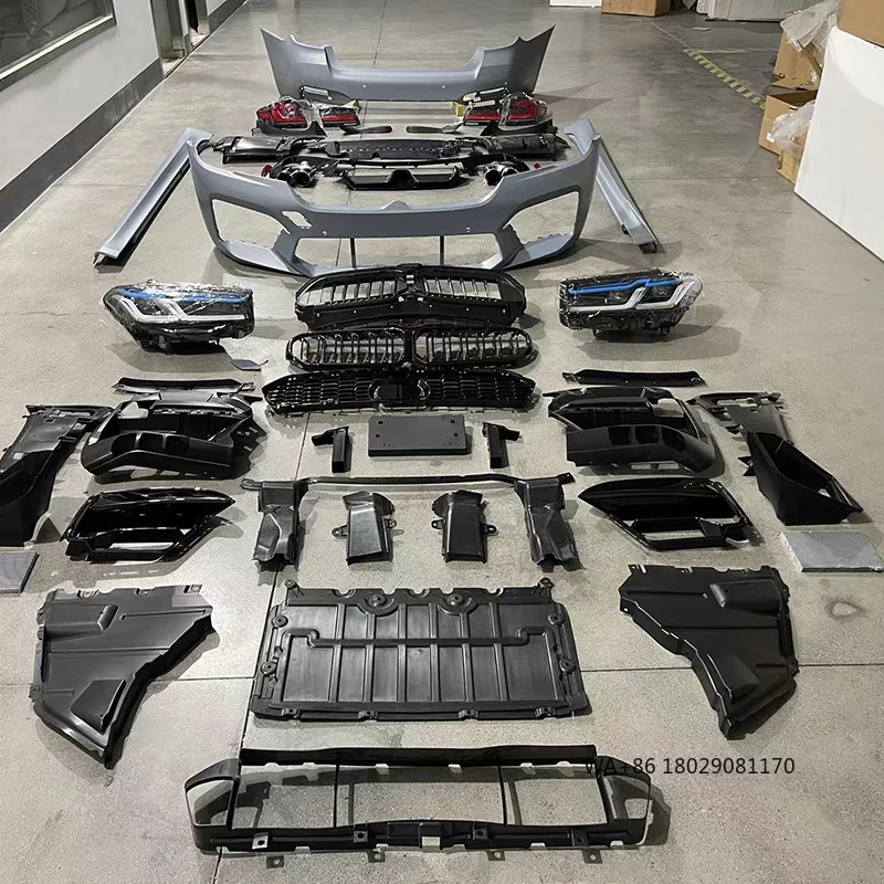 

Old to New Body Kit Upgrade LCI M5 Body Parts Front Bumper Headlight For 5 Series G30/G38 2018+