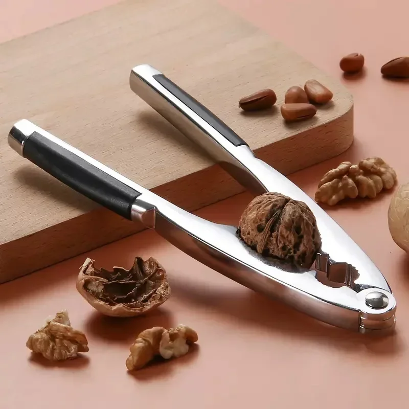 2pcs Walnut Cracker Hazelnut Clip Multi-Function Quick Nutcracker Stainless Steel Chestnut Cracker Machine Kitchen Tools
