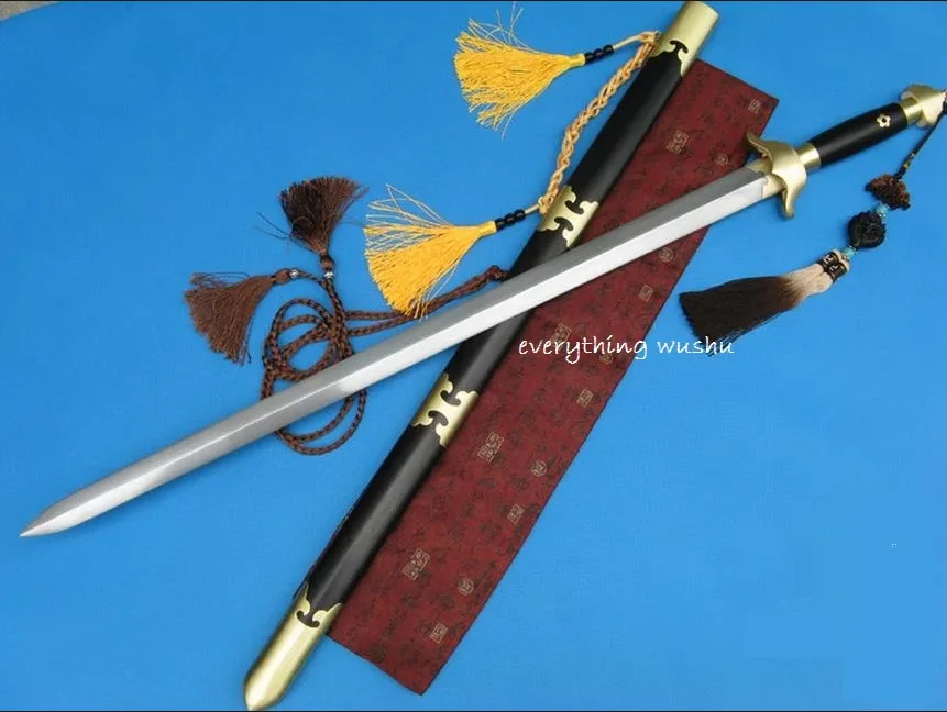 Authentic LongQuan Swords Tai Chi Swords Taijii Jian Stiff Blade