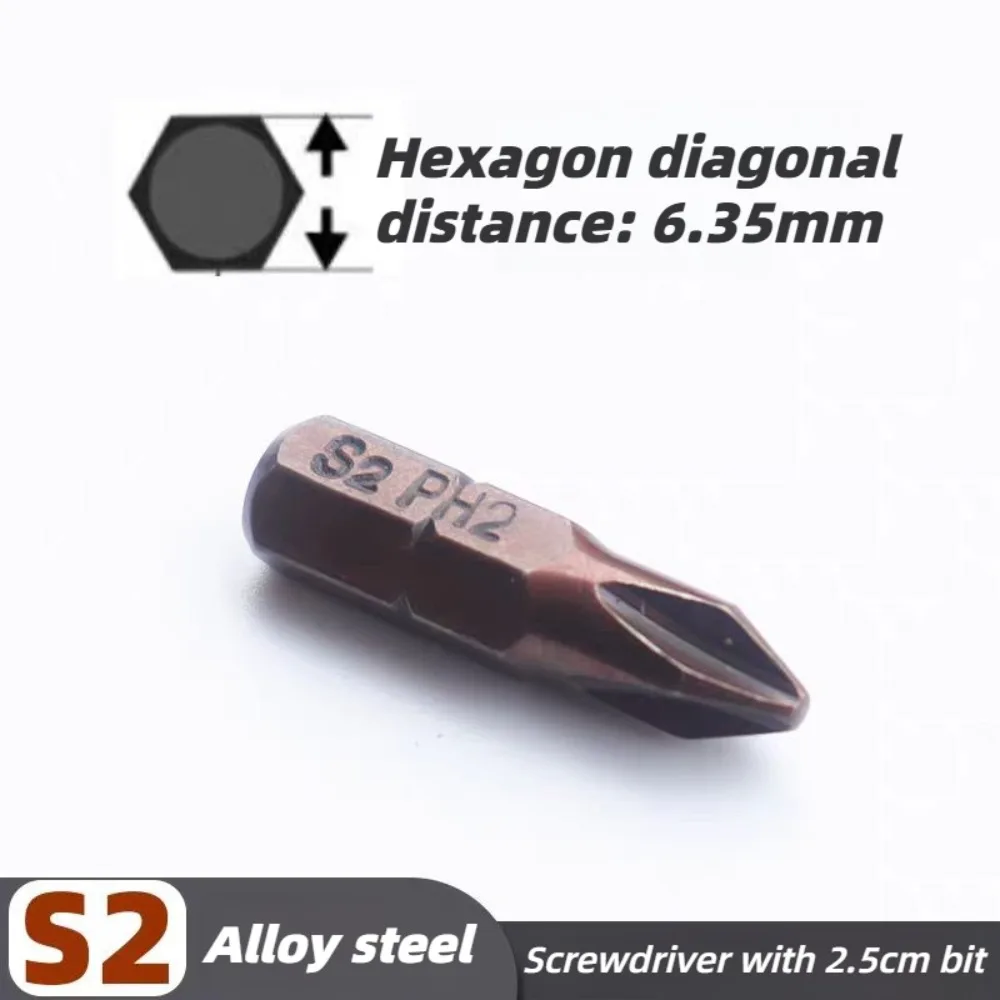 1/4 Zoll Schraubendreher-Bit-Set 25mm S2 Legierungsstahl Kreuzschlitz Schlitz Sechskant Torx Vierkant Steckschlüssel Pozidriv zum Entfernen DIY Handwerkzeuge – Detail 9