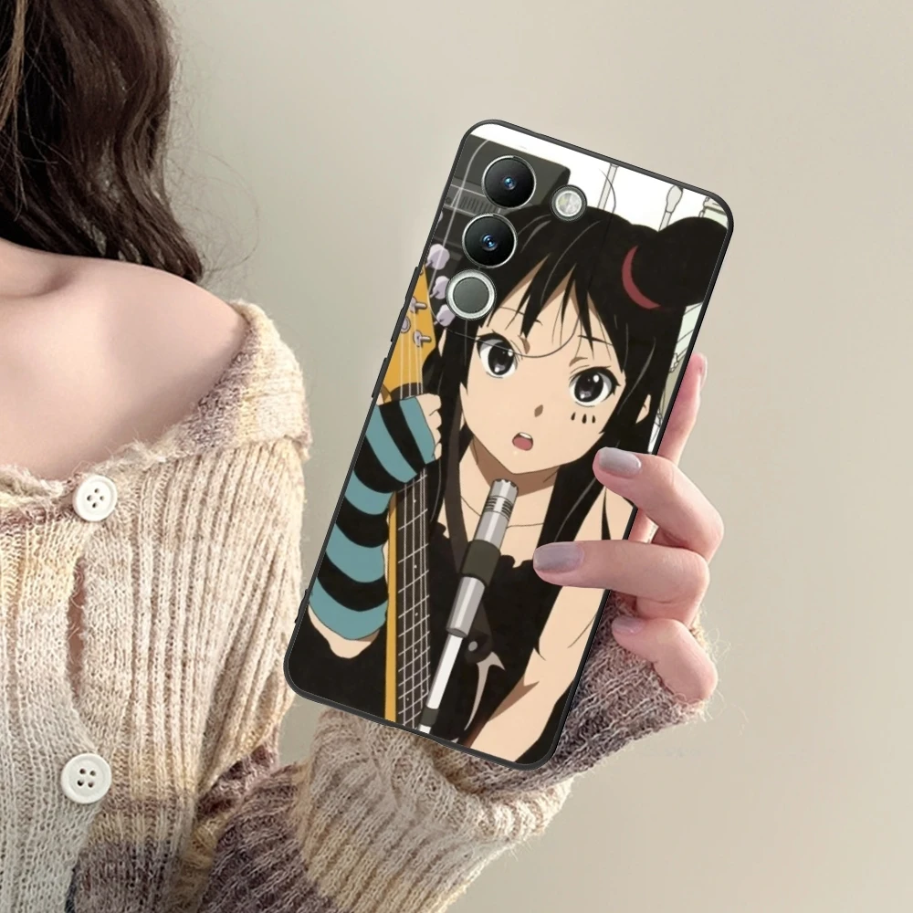 K-ON Mio Akiyama Mobile Cell Phone Case for VIVO Y95 Y93 Y31 Y20 V19 V17 V15 Pro X60 NEX Black Soft Phone Cover Shell