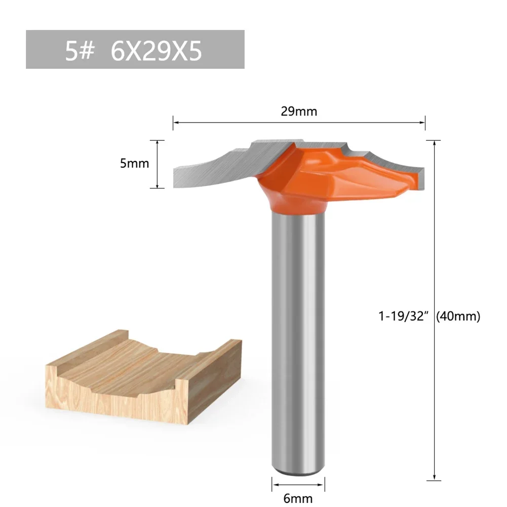 

6.35mm Shank Bit Carpentry Milling Cutter Carbide Wood Cutter Electric Wood Milling Machine Industrial Milling Cutter