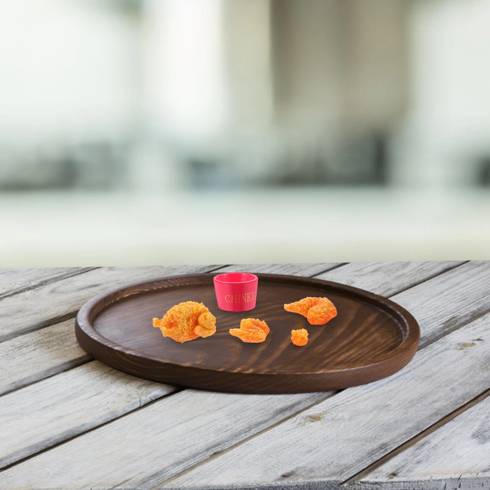 مجموعة واحدة من دعامات جناح عصا الدجاج المقلدة للطعام الاصطناعي للأطفال، ديكور الحفلات، أرجل الدجاج الصناعية الواقعية #3