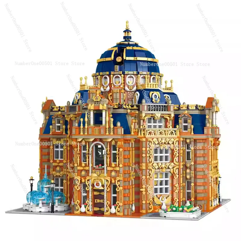 33229 Royal Planetarium Large building Street scene Difficult to assemble building block Adult toys