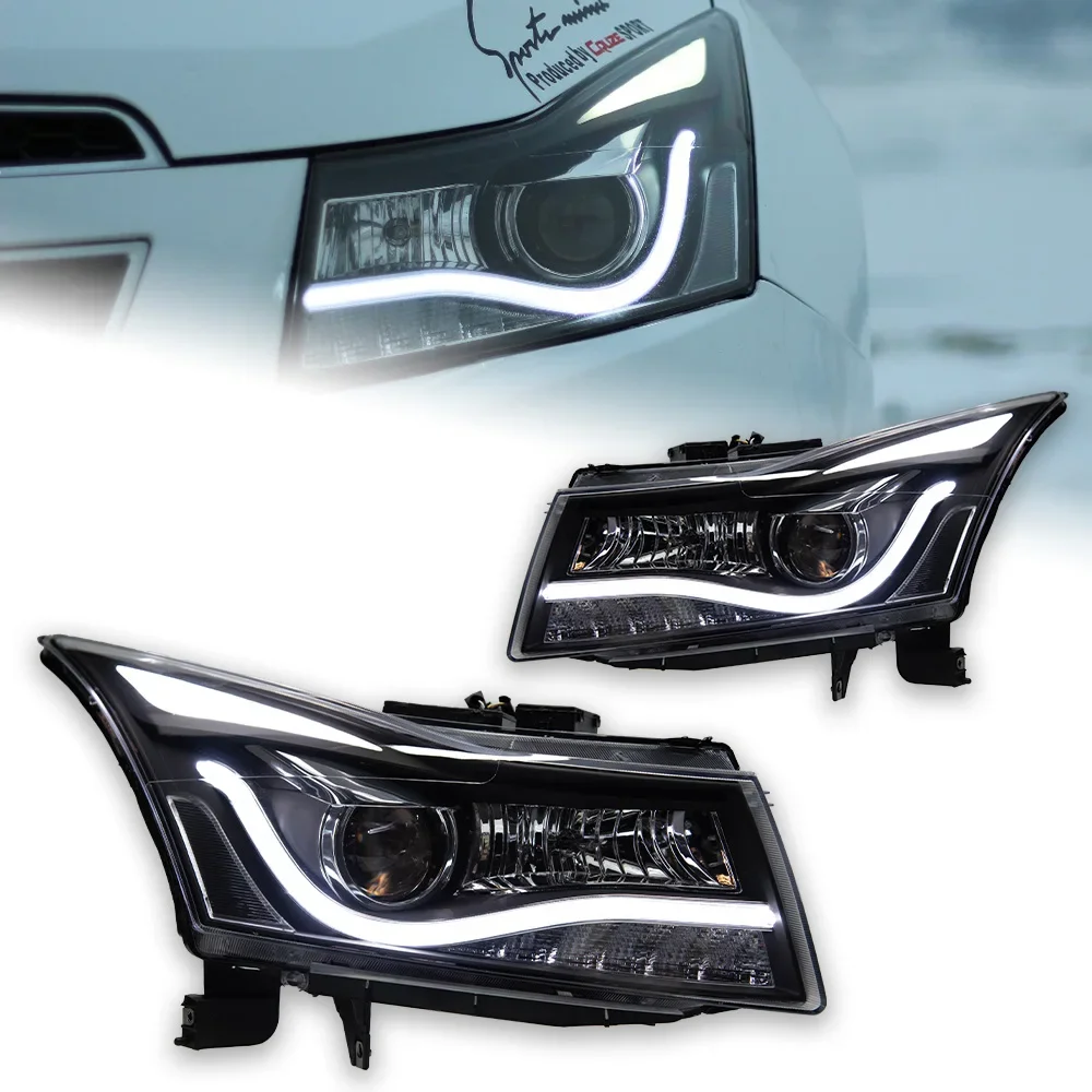 KQX Car Styling Head Lamp for Chevrolet Cruze LED Headlight 2009-2016 Audi-Design LED DRL Hid Bi Xenon Auto Accessories