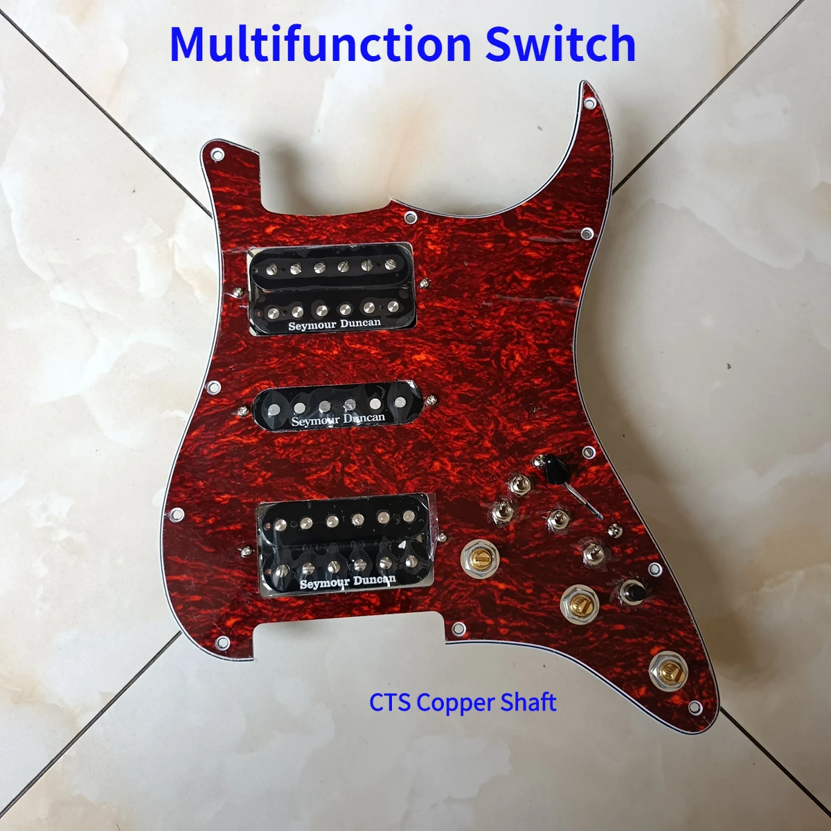 

HSH Prewired Pickguard Harness Black SH1N TB4 Pickups CTS Copper Multifunction Switch Guitar Parts