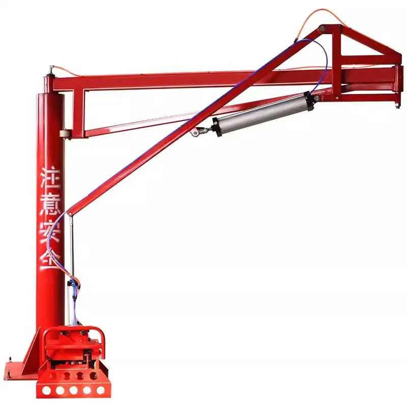 Pneumatic mechanical gripper, balance crane, fertilizer, hydraulic cement, handling, loading, unloading, mechanical arm