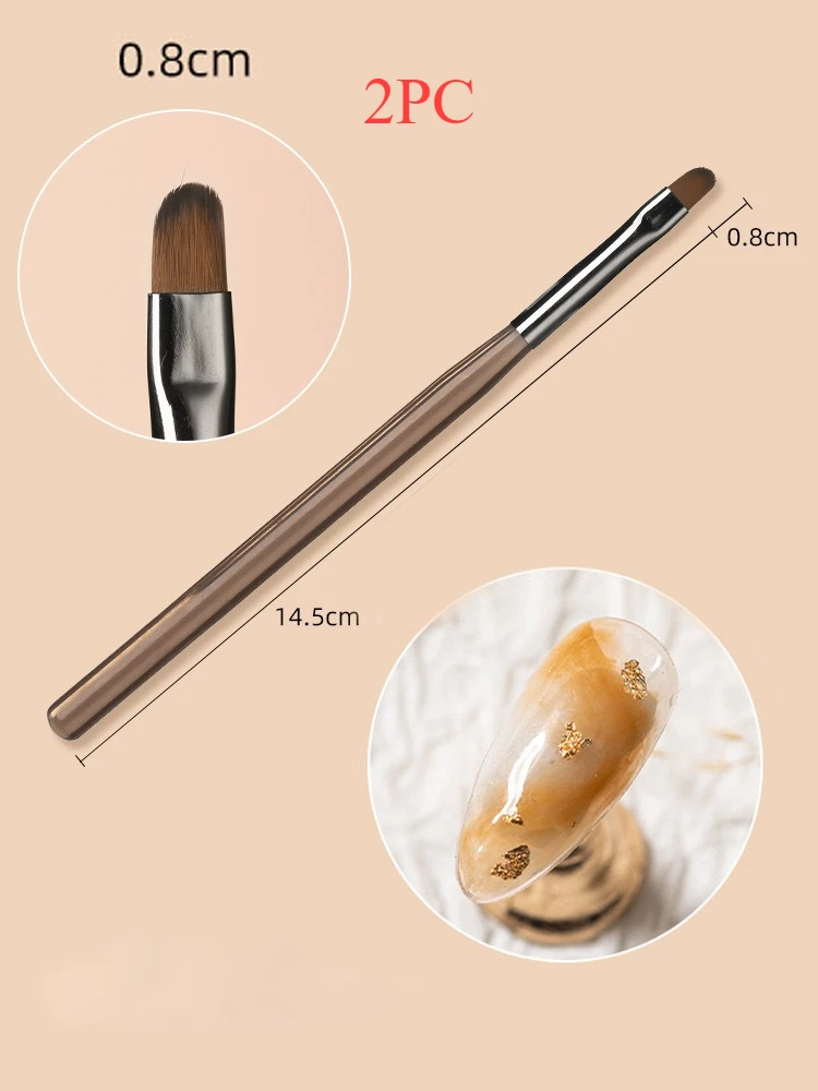 9-teiliges UV-Gel Nagelpinsel-Set, DIY Malstift, Maniküre Acryl-Zeichenpinsel für Nagelkunst-Design, Nagelspitzen-Präsentationswerkzeug