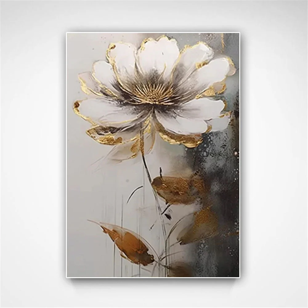 

100% hand drawn flowers abstract oil painting original wall painting home living room decoration paint interior aesthetics
