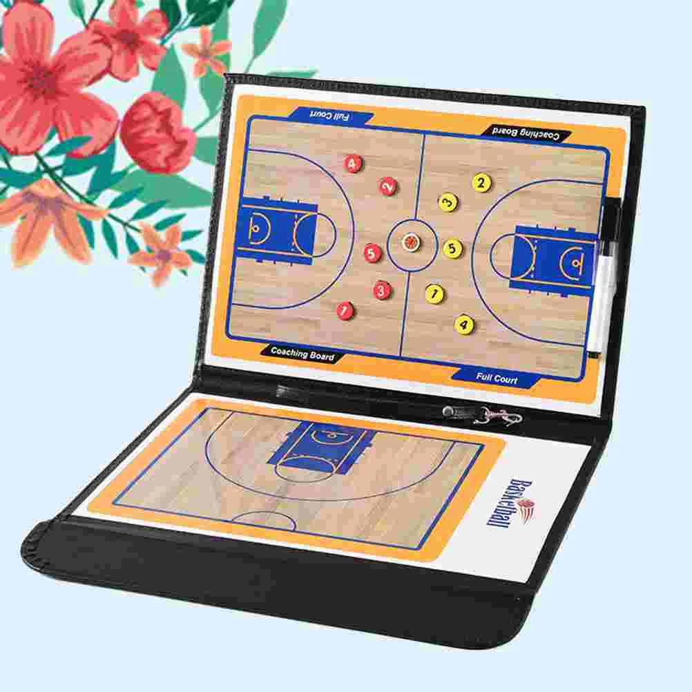 

Magnetic Professional Basketball Coaching Board Erase Resuable Clipboard with Dry Erase Marker Pen and Zipper Bag