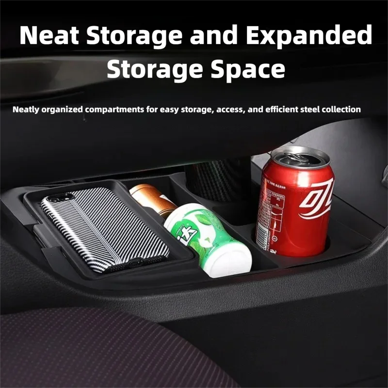 For Mazda CX-6e EZ60 J90A 2025 2026 Under The Center Console Silicone Armrest Storage Box Organizer Tray Car Interior Accessory