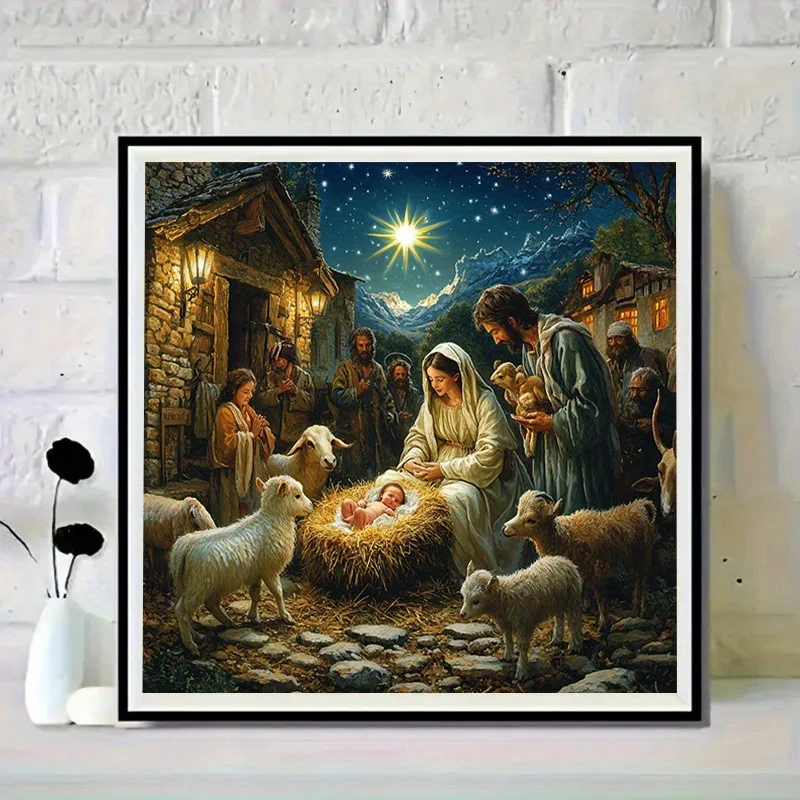 

500/1024PCS Paper Jigsaw Puzzle Jesus Was Born The Virgin Mary DIY Assembly Home Art Religious Home Decoration