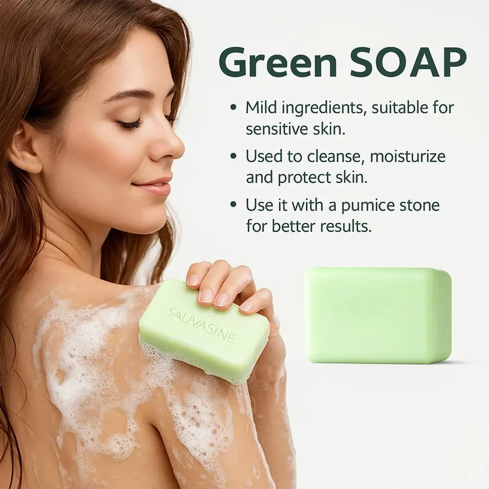 

Tea Tree Oil Soap Bar Mild Soap Base For Men & Women Deep-cleaning Moisturizing Soothing For Dry Skin Exfoliates & Firms Skin