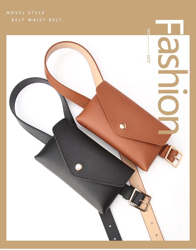 Kleine Hüfttasche für Damen, Handytasche, Mini-Gürteltasche, Bauchtasche, Bananentasche, Damen-Kängurutasche, Hüfttasche, Seitentasche, Bolsas – Detail 6
