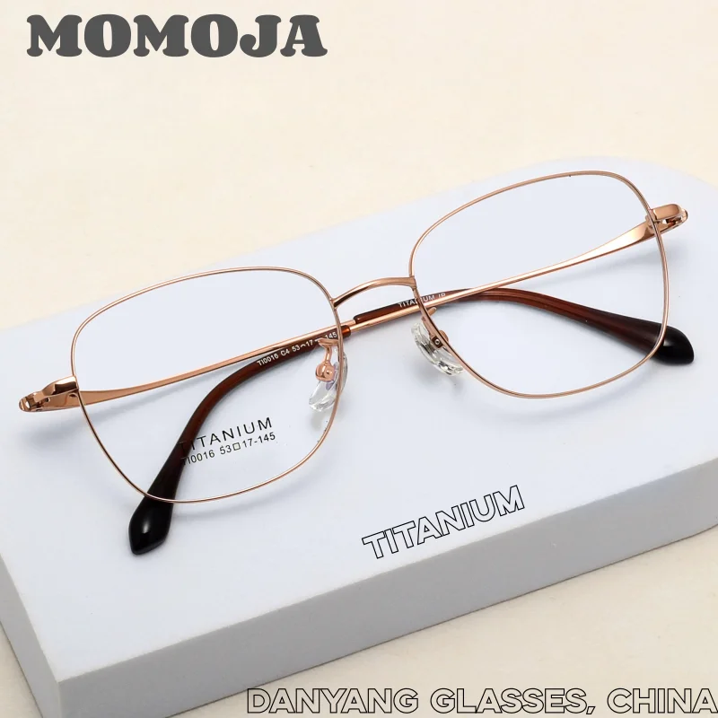 

Titanium Glasses Frame Business Polygonal Square Men's Glasses Frame Ultra-light Optical Prescription Glasses For Women TI0016
