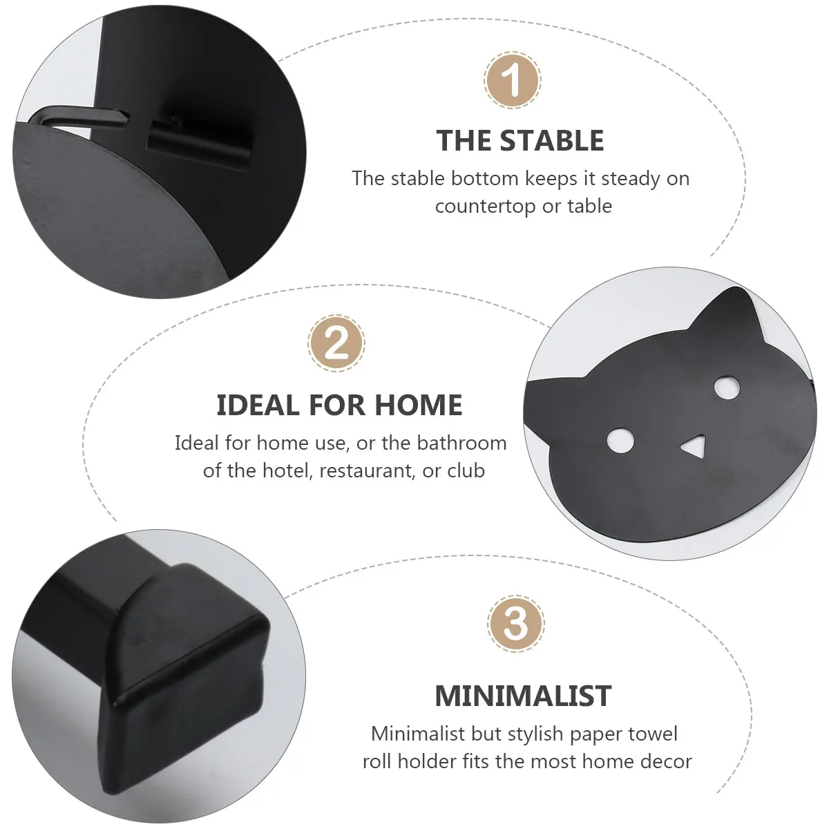 Iron Roll Paper Stand 1 Pack Vertical Toilet Tissue Rack Desktop Paper Holder Modern Tissue Organizer Multi Roll Storage Rack