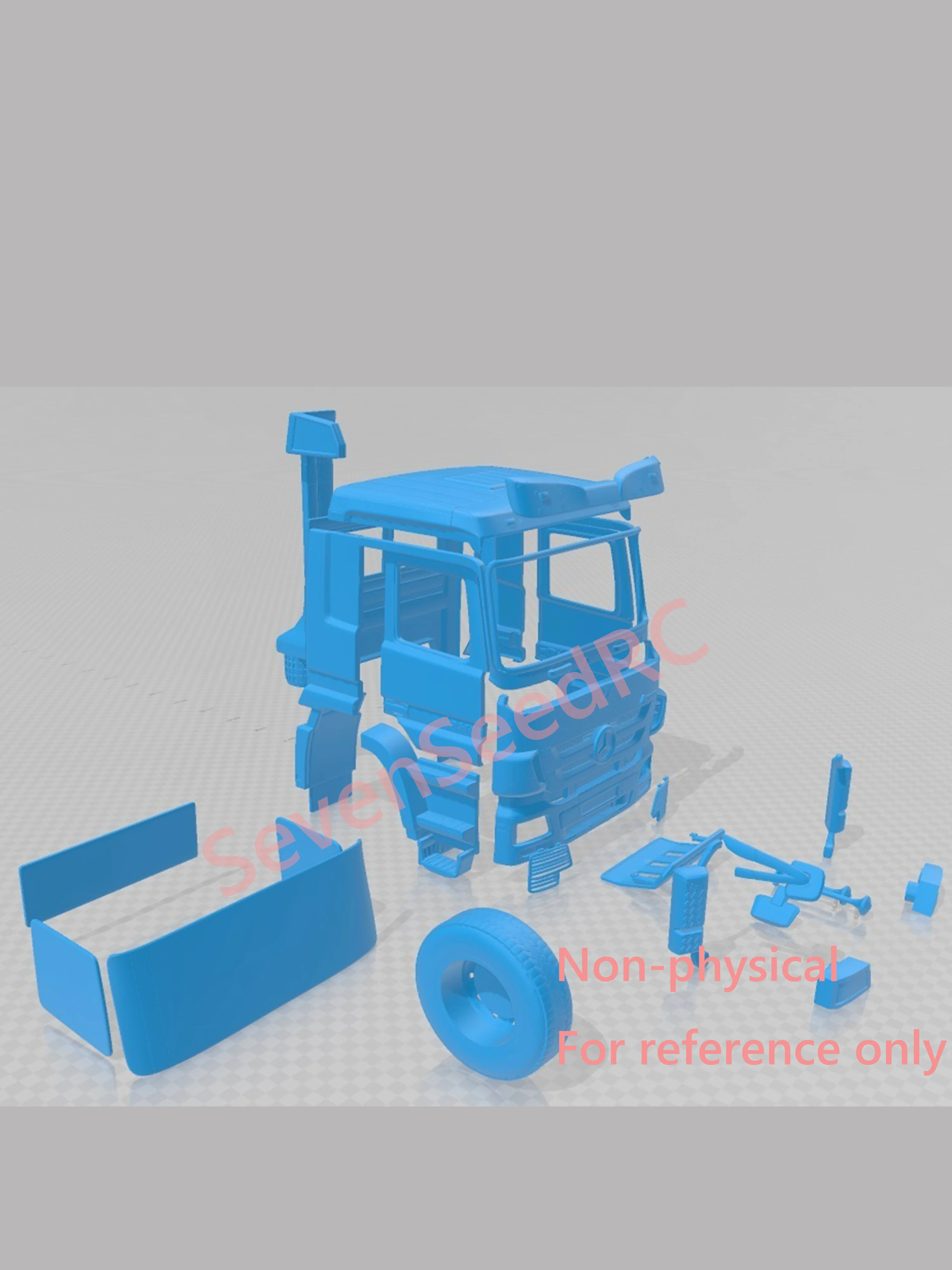 3d Print ACTROS Truck Cab Kit  Suitable For Fmx Static Dot Model JDM Tamiya Lesu Lxy Scaleclub