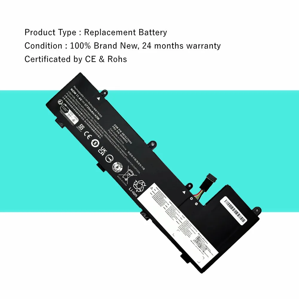 00HW044 00HW043 Laptop Battery For Lenovo ThinkPad Yoga 11E 3rd Gen 11E Chromebook Series 00HW042 SB10J78990