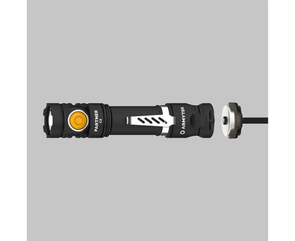 Imagem -02 - Armytek Partner c2 Ímã Usb Branco Quente Parceiro