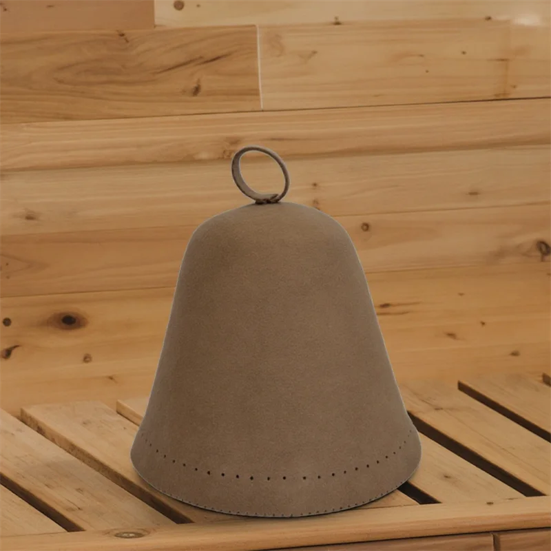 Ruční náhrada merino vlna flauš sauně klobouky muži a ženy s a bezešvý design