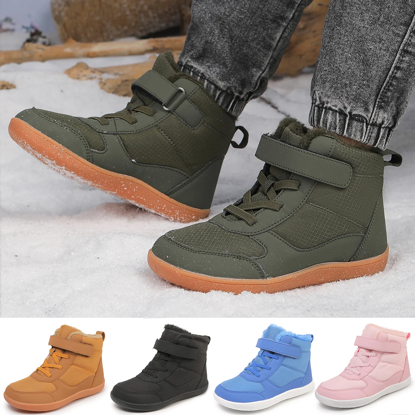 Kinder Barfuß Schneeschuhe Winter warme Stiefel für Mädchen Jungen Outdoor Walking rutsch feste Kinderschuhe Mädchen Jungen Schuhe Turnschuhe