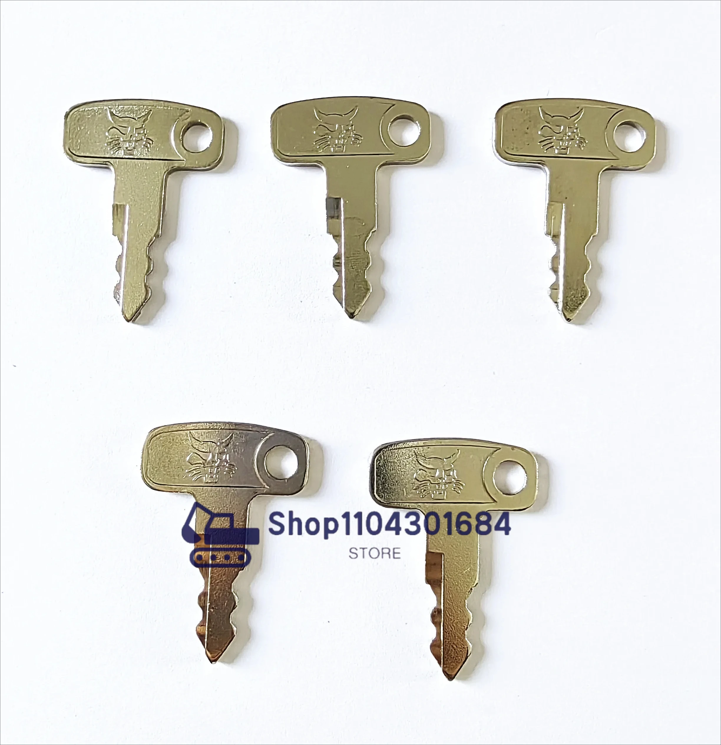 

5 шт. ключ зажигания 7427397 Подходит для компактного трактора Bobcat CT1021 1025 2025 2035 2040 4045 4050