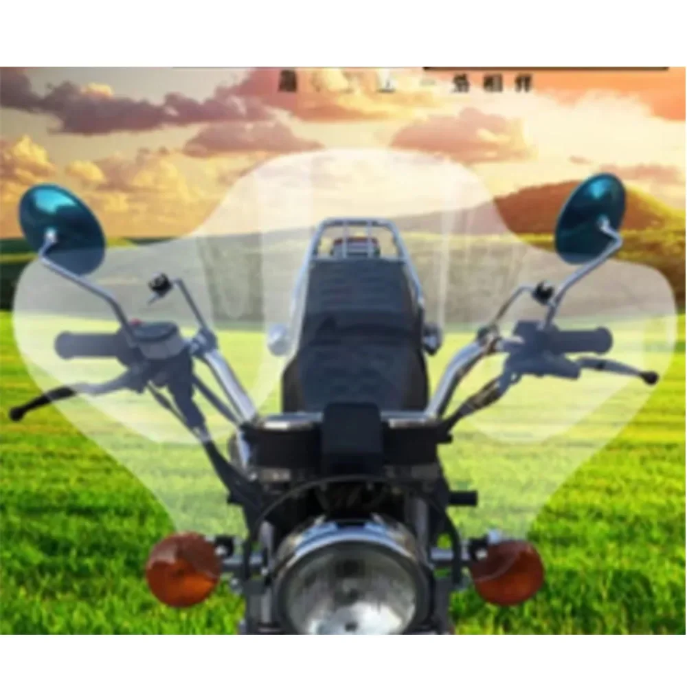 Motorcycle Windshield Fit 125/150 Round Light Universal Motorcycle Windshield Windshield