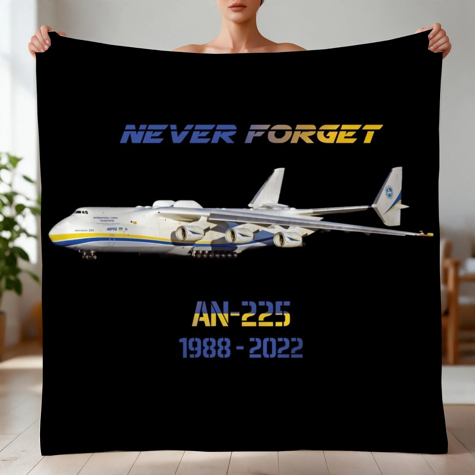 AN-225 Never forget Throw Blanket manga for babies sofa bed Blankets