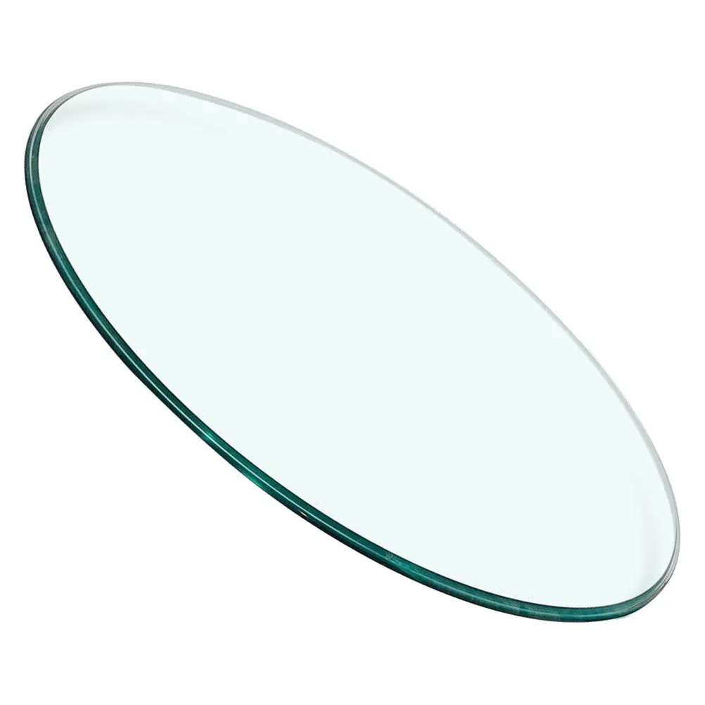 

Thickened Tempered Glass Round Table Top Clear Home Decor Coffee Tea Dining Table Replacement Shatterproof Smooth Modern
