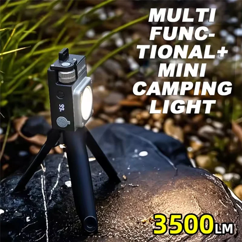 

AB66-Новый брелок-светильник 120-3500LM Перезаряжаемый фонарик Многофункциональная магнитная основа Портативный аккумулятор 3000 мАч Рабочий свет