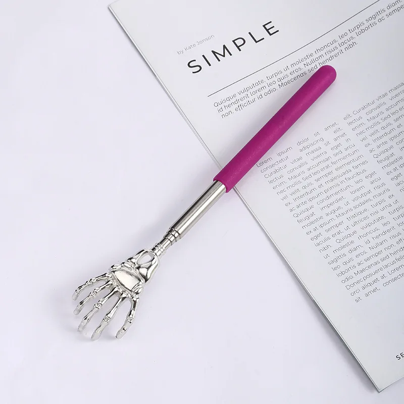 O dispositivo de arranhões feliz telescópico de aço inoxidável do velho não requerem a ninguém para raspar as costas, encurtamento e arranhões