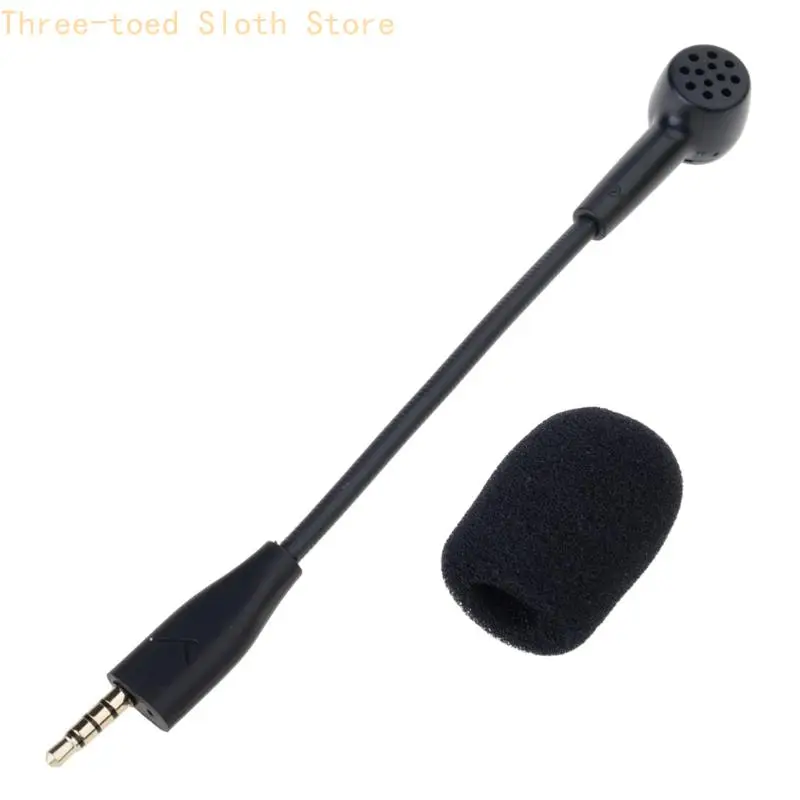 3,5-mm-Gaming-Headsets-Mikrofonarm mit Schaumstofffilter für MMX100 MMX150 Headsets Kommunikations-Streaming-Mikrofon E74A – Detail 2