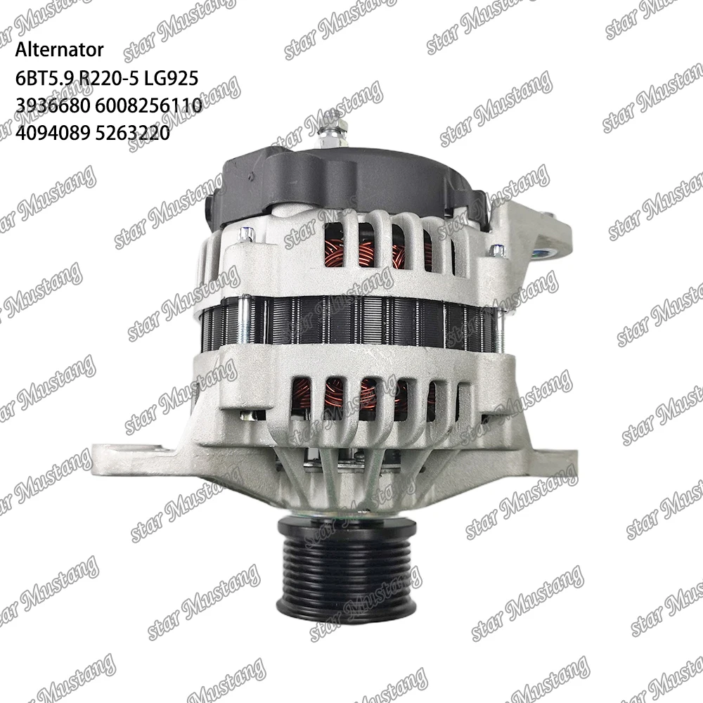 R220-5 LG925 6BT5.9  Alternator 24V 70A 8PK  3936680 6008256110 4094089 5263220 Suitable For Cummins Engine Parts