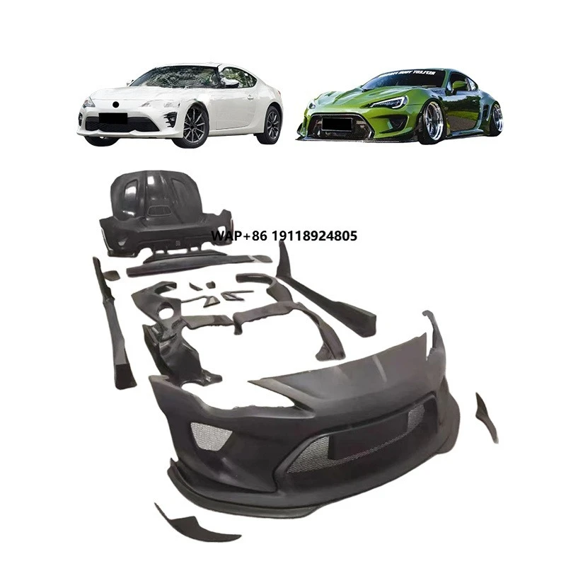Robot Design Fiberglass Car Bumper Hood Body Kit for Gt86 and Subaru BRZ Upgrade to Robot Wide Bodykit
