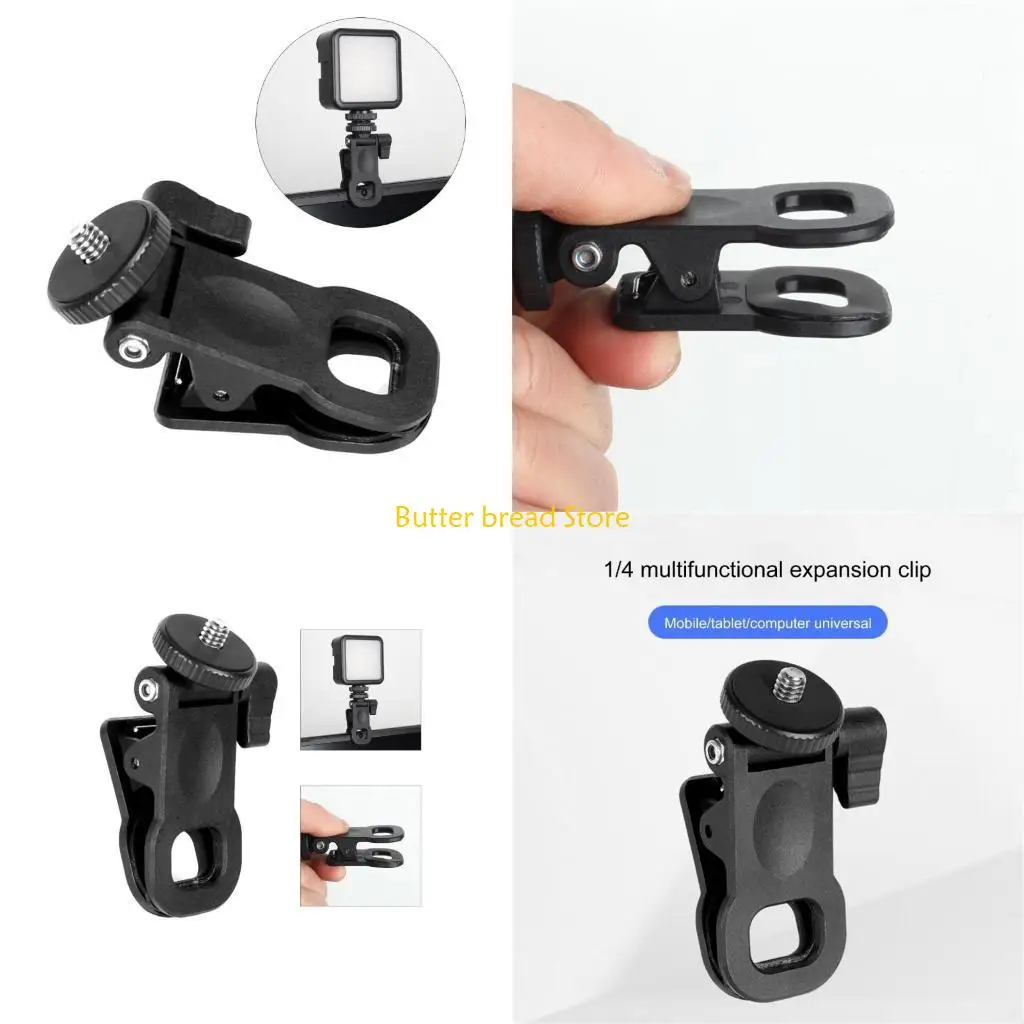 

W89C Регулируемый заполняющий светильник, зажим для вспышки камеры, держатель 73 мм для смартфонов и планшетов